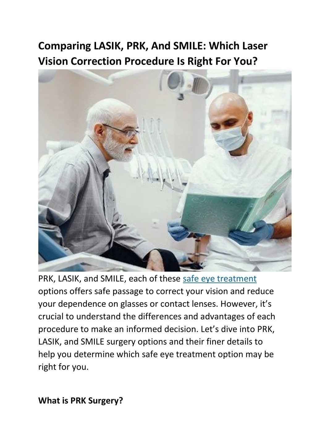 Comparing LASIK to Alternatives: Other Vision Correction Options, Whats Best?